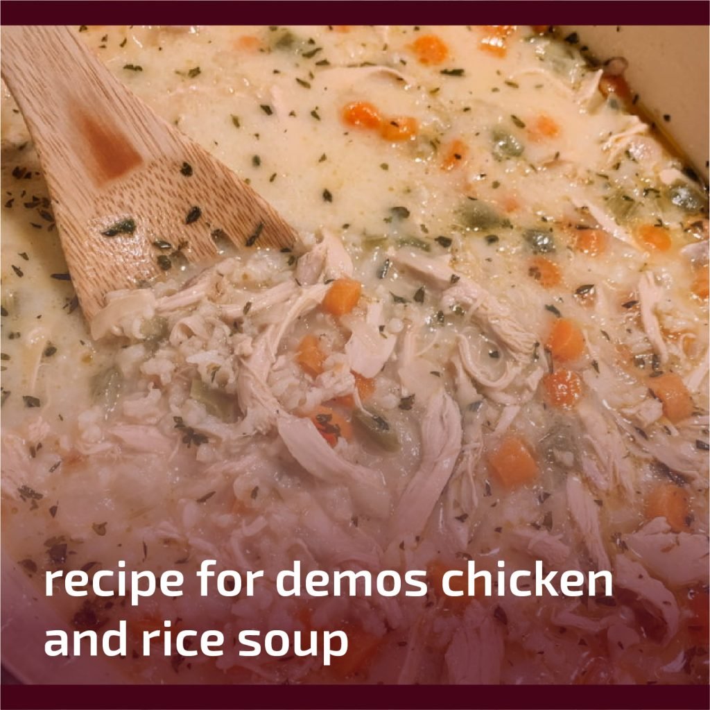 Recipe for Demos' Chicken and Rice Soup
