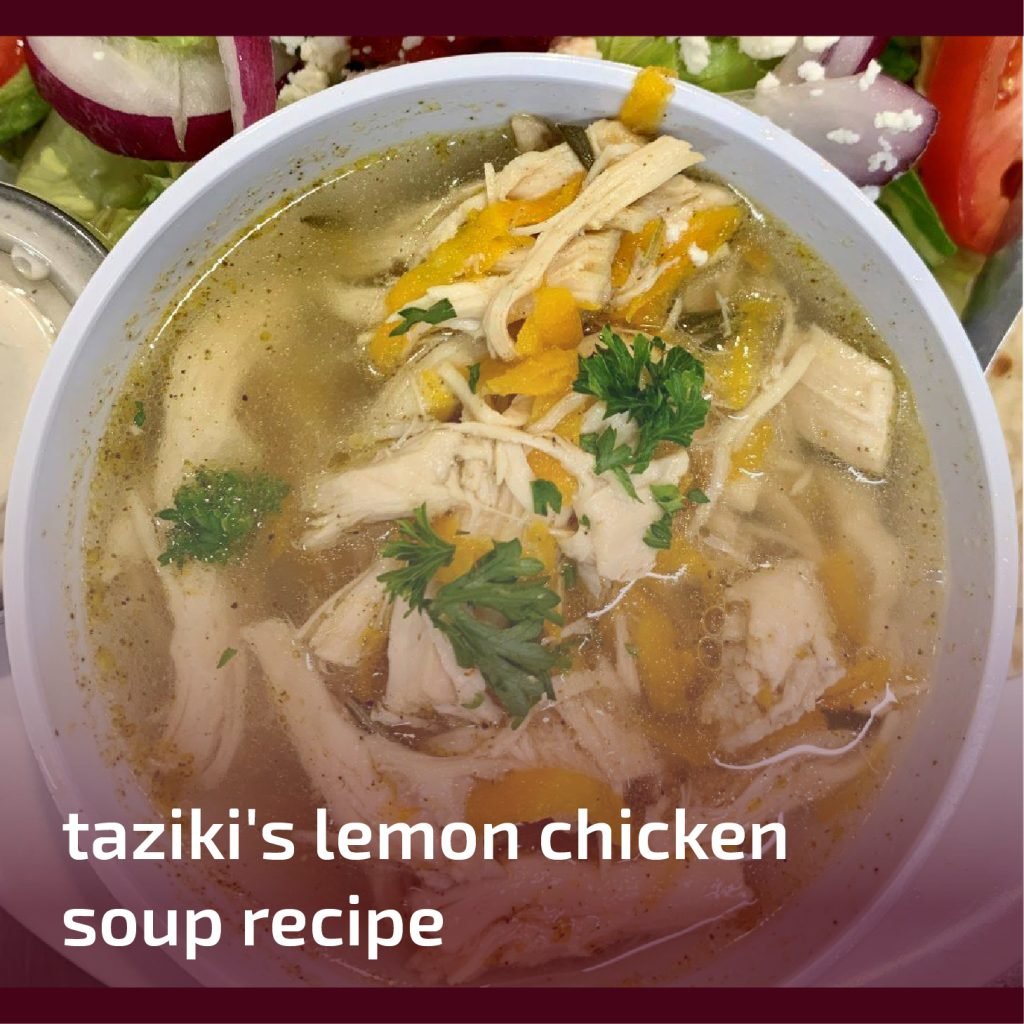 Taziki's Lemon Chicken Soup Recipe