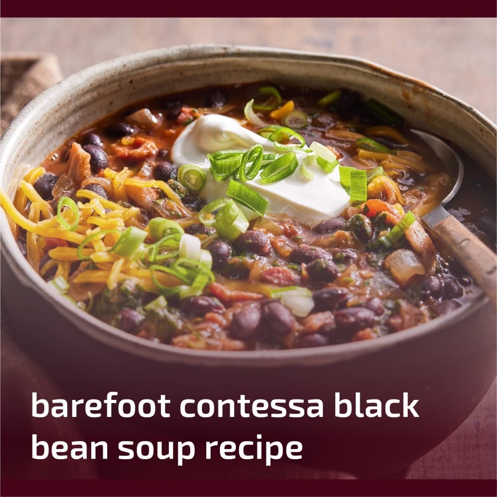 barefoot contessa black bean soup recipe