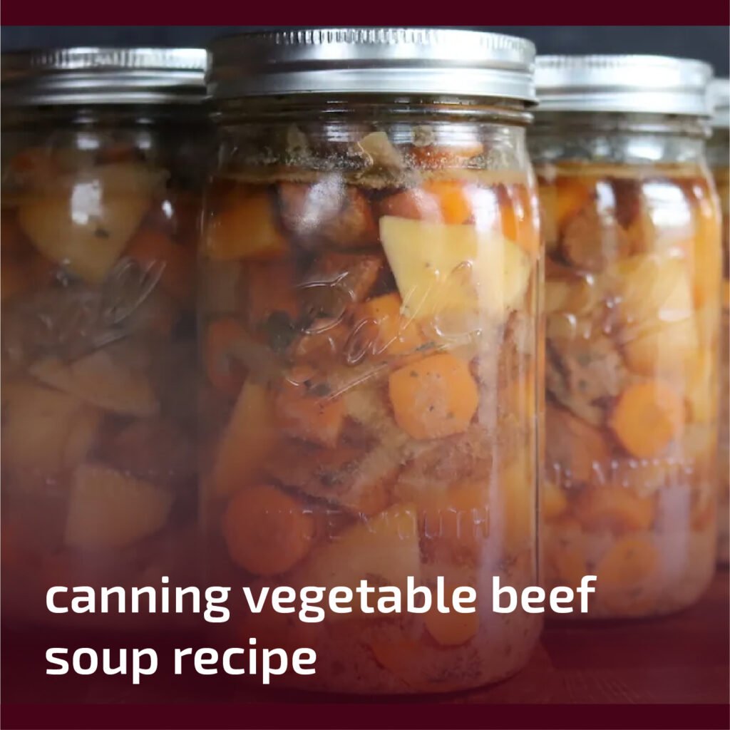 Canning Vegetable Beef Soup Recipe