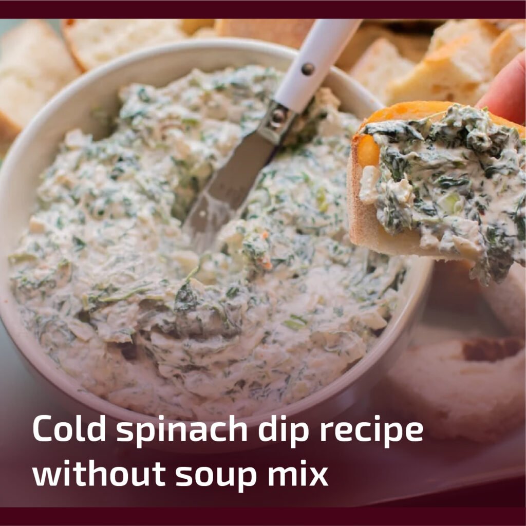 Cold Spinach Dip Recipe Without Soup Mix