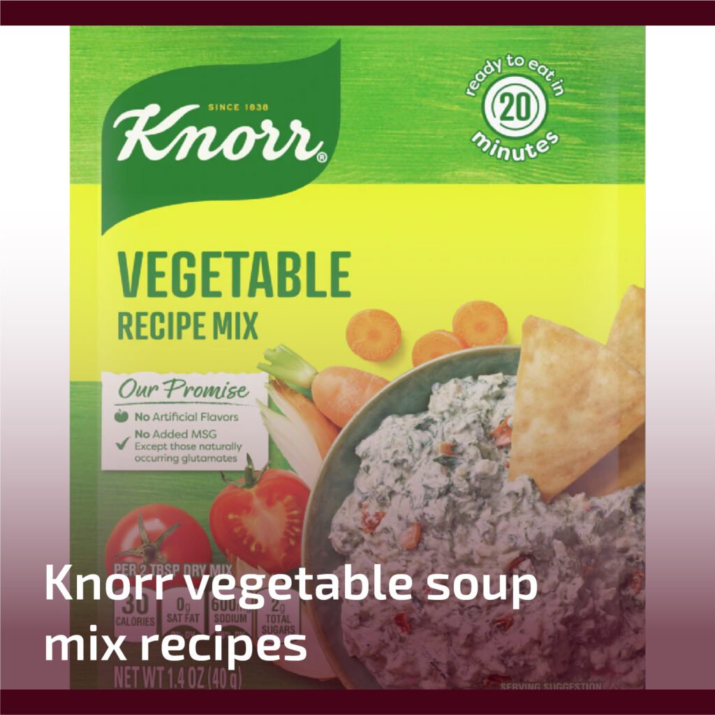 Knorr Vegetable Soup Mix Recipes