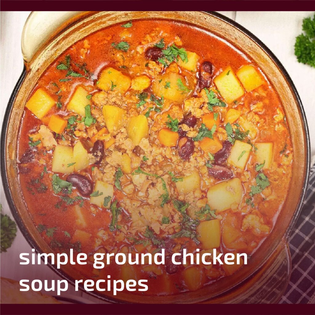 Simple Ground Chicken Soup