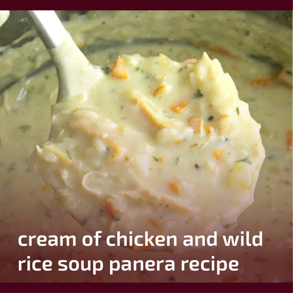 the Cream of Chicken and Wild Rice Soup Panera Recipe